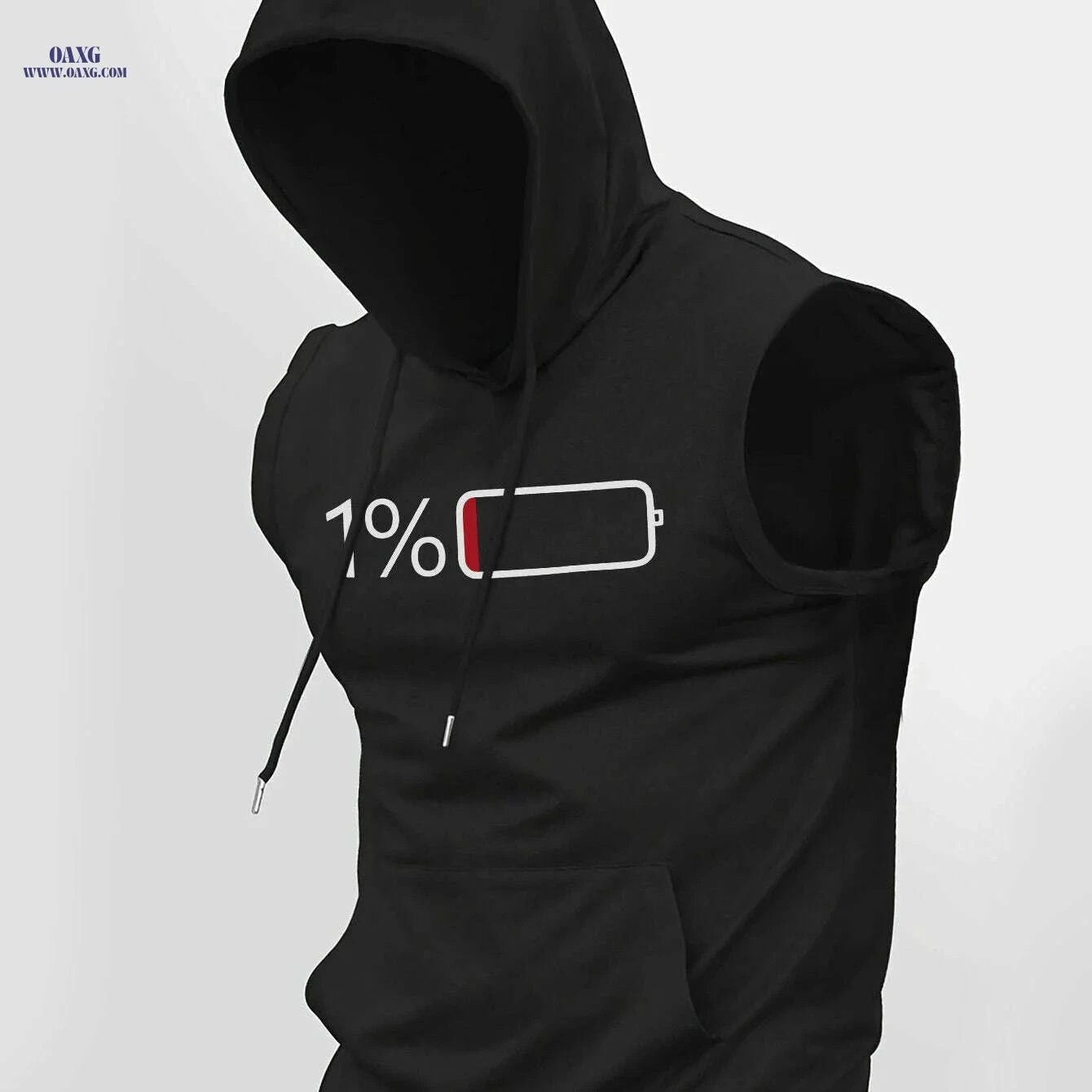Summer Men's Casual Hooded Vest - Trendy Knitted Fabric Style   OAXG 