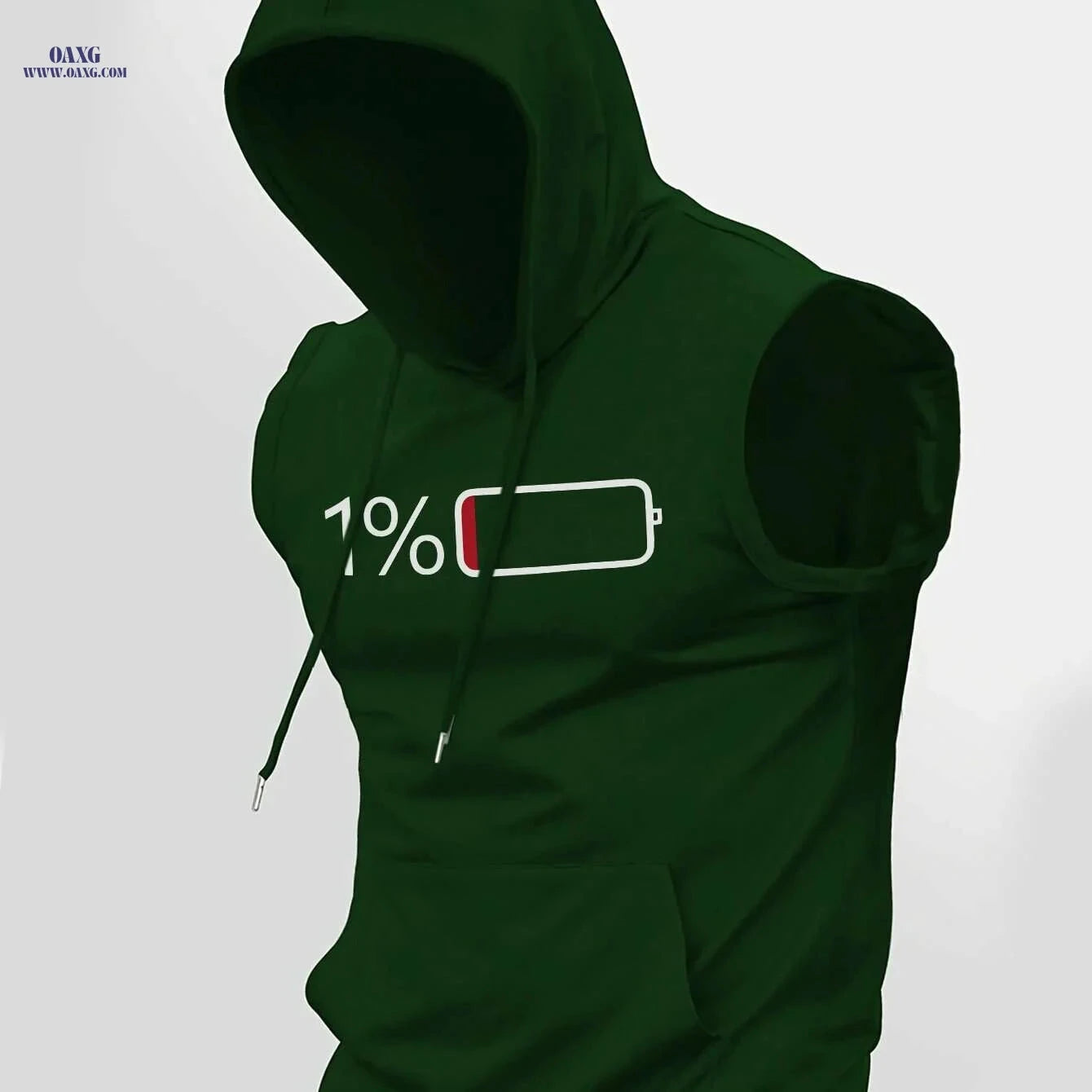 Summer Men's Casual Hooded Vest - Trendy Knitted Fabric Style   OAXG 