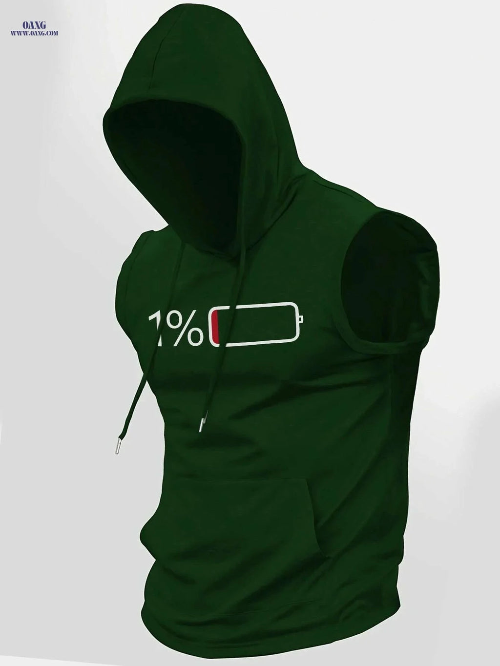 Summer Men's Casual Hooded Vest - Trendy Knitted Fabric Style   OAXG 