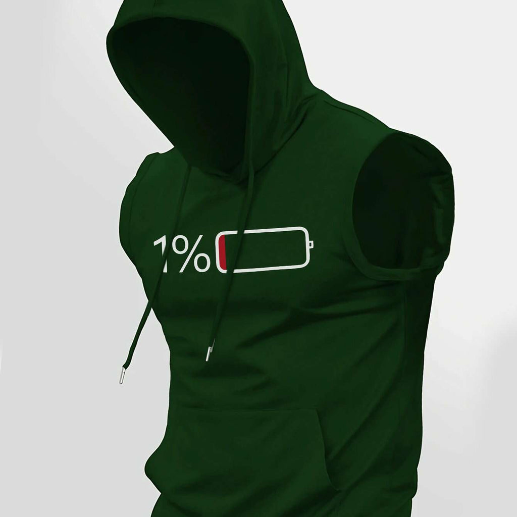 Summer Men's Casual Hooded Vest - Trendy Knitted Fabric Style   OAXG 