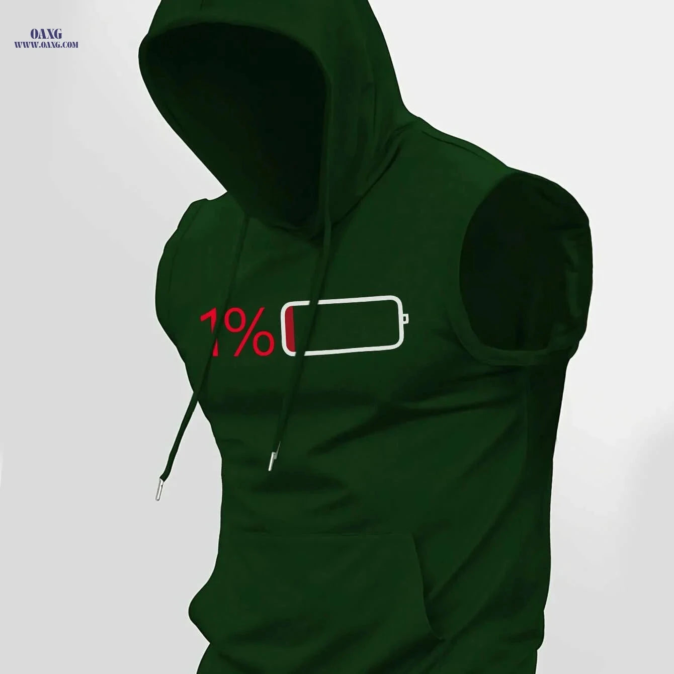 Summer Men's Casual Hooded Vest - Trendy Knitted Fabric Style   OAXG 
