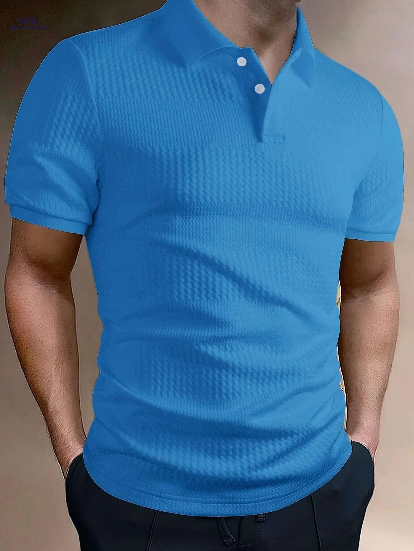 Summer Men's Golf T-Shirt - Solid Short Sleeve, Casual Fit   OAXG White / S