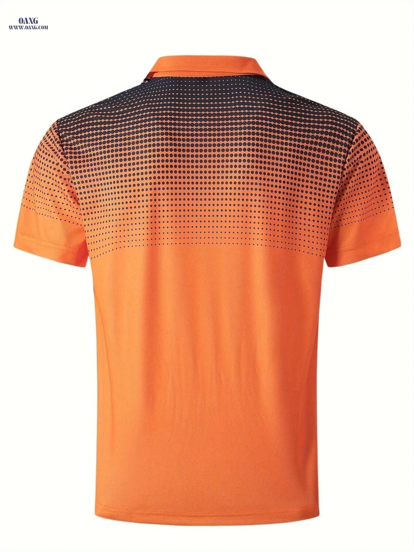 Summer Men's Short Sleeve Dots Shirt - Sports Style for Golf & Office   OAXG 