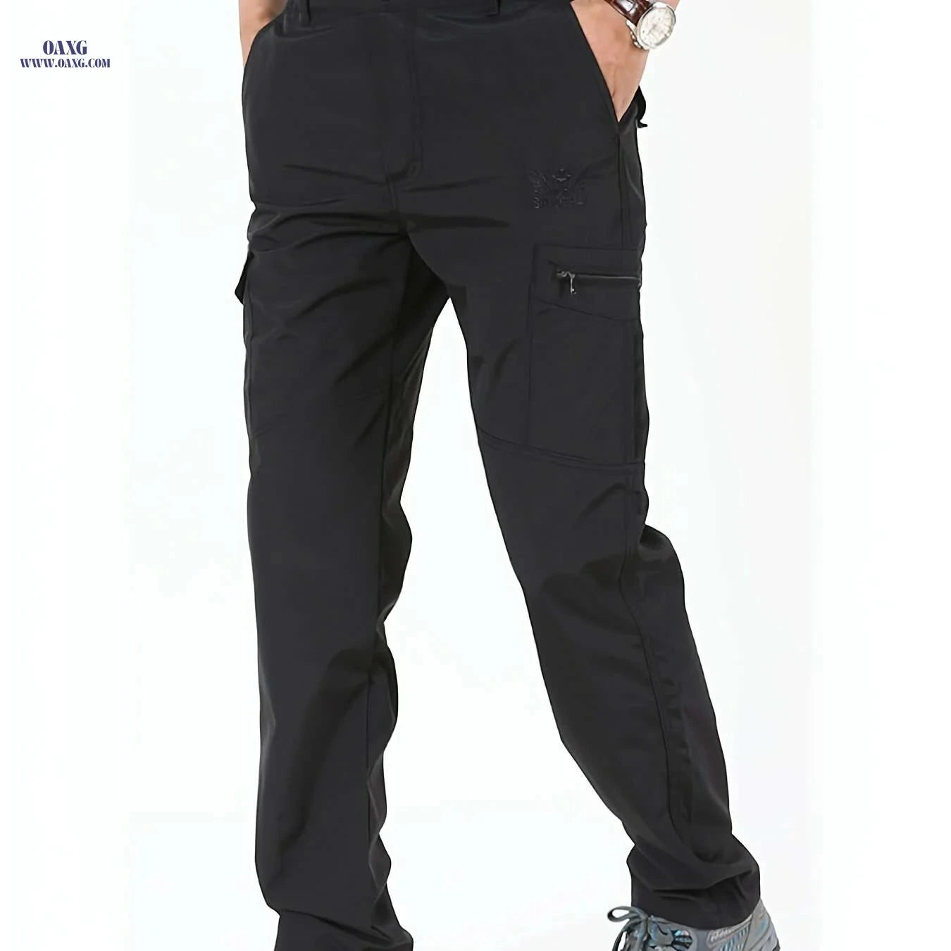 Summer Quick-Dry Men's Cargo Pants - Breathable & Embroidered Style   OAXG 