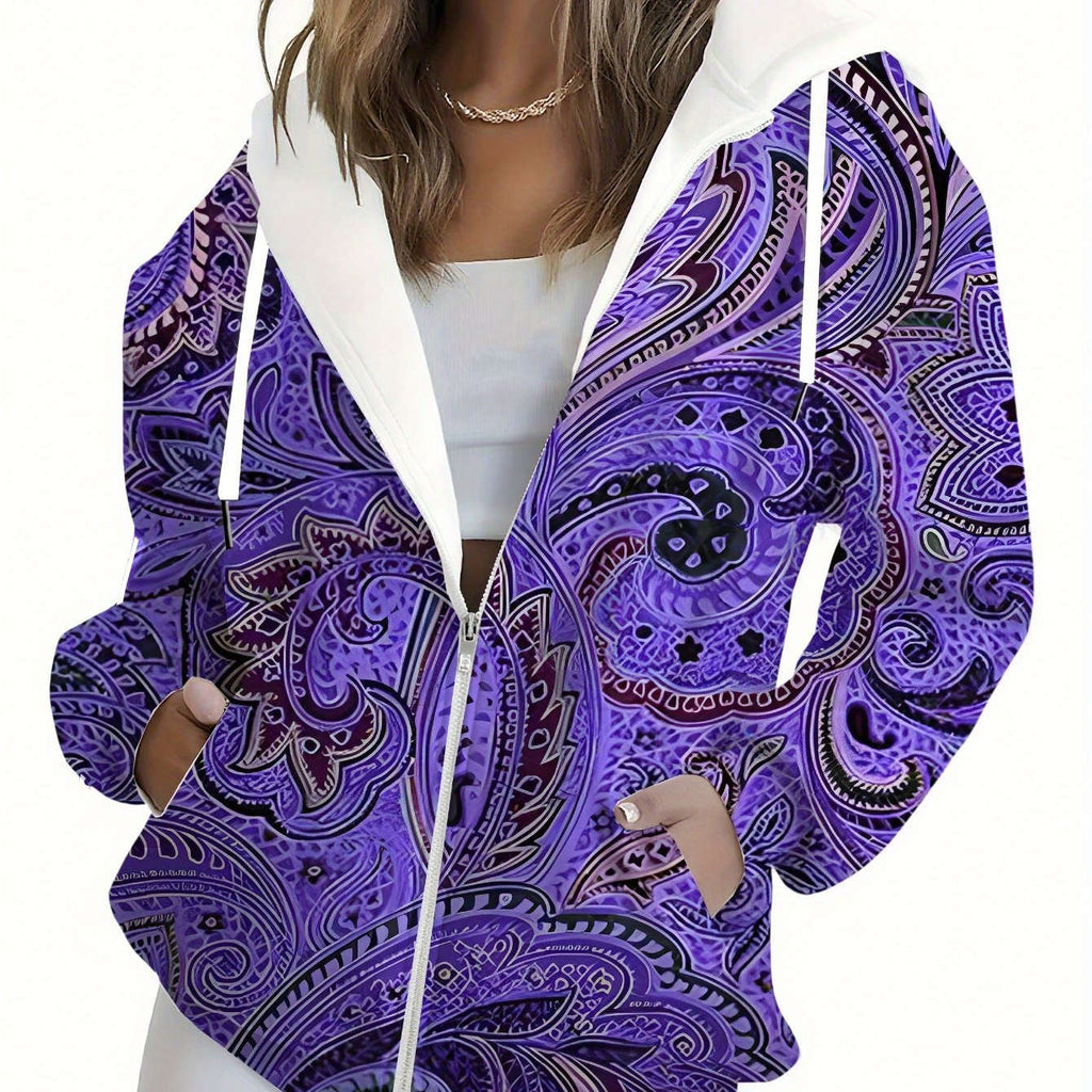 Sweat à Capuche Imprimé Floral KLAYSE - Femme Automne Hiver   OAXG Mixed Color / XXS