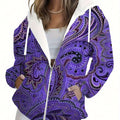 Sweat à Capuche Imprimé Floral KLAYSE - Femme Automne Hiver   OAXG Mixed Color / XXS