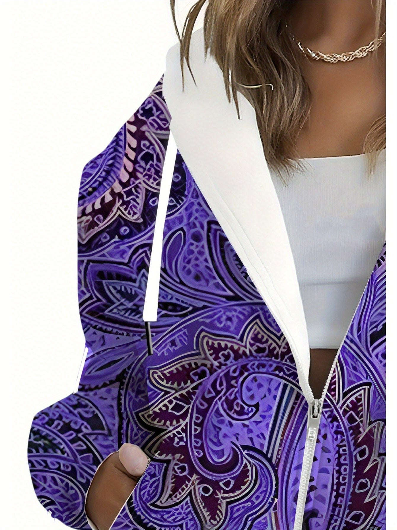 Sweat à Capuche Imprimé Floral KLAYSE - Femme Automne Hiver   OAXG Mixed Color / XXS