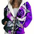 Sweatshirt à Capuche 3D Fleurie Femme - KLAYSE, Casual Automne Hiver   OAXG 