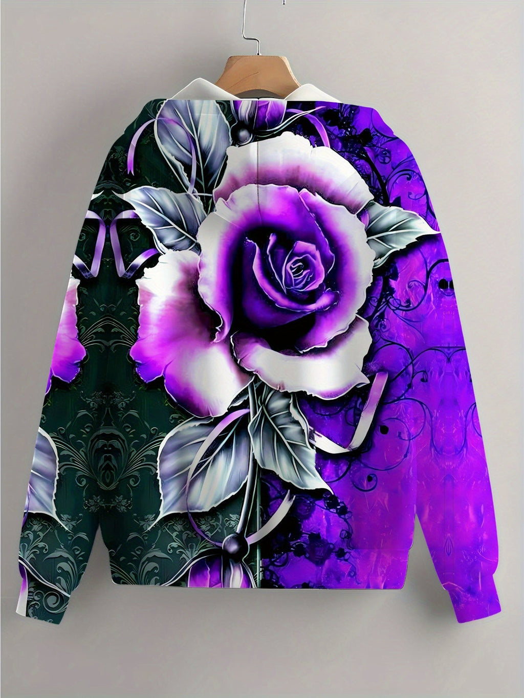 Sweatshirt à Capuche 3D Fleurie Femme - KLAYSE, Casual Automne Hiver   OAXG Mixed Color / XXS