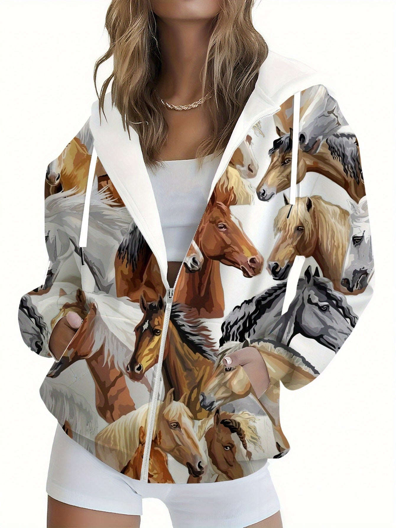 Sweatshirt à Capuche 3D Fleurs - KLAYSE Automne Hiver Chic   OAXG Mixed Color / XXS