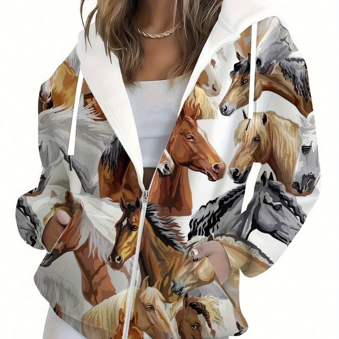 Sweatshirt à Capuche 3D Fleurs - KLAYSE Automne Hiver Chic   OAXG Mixed Color / XXS