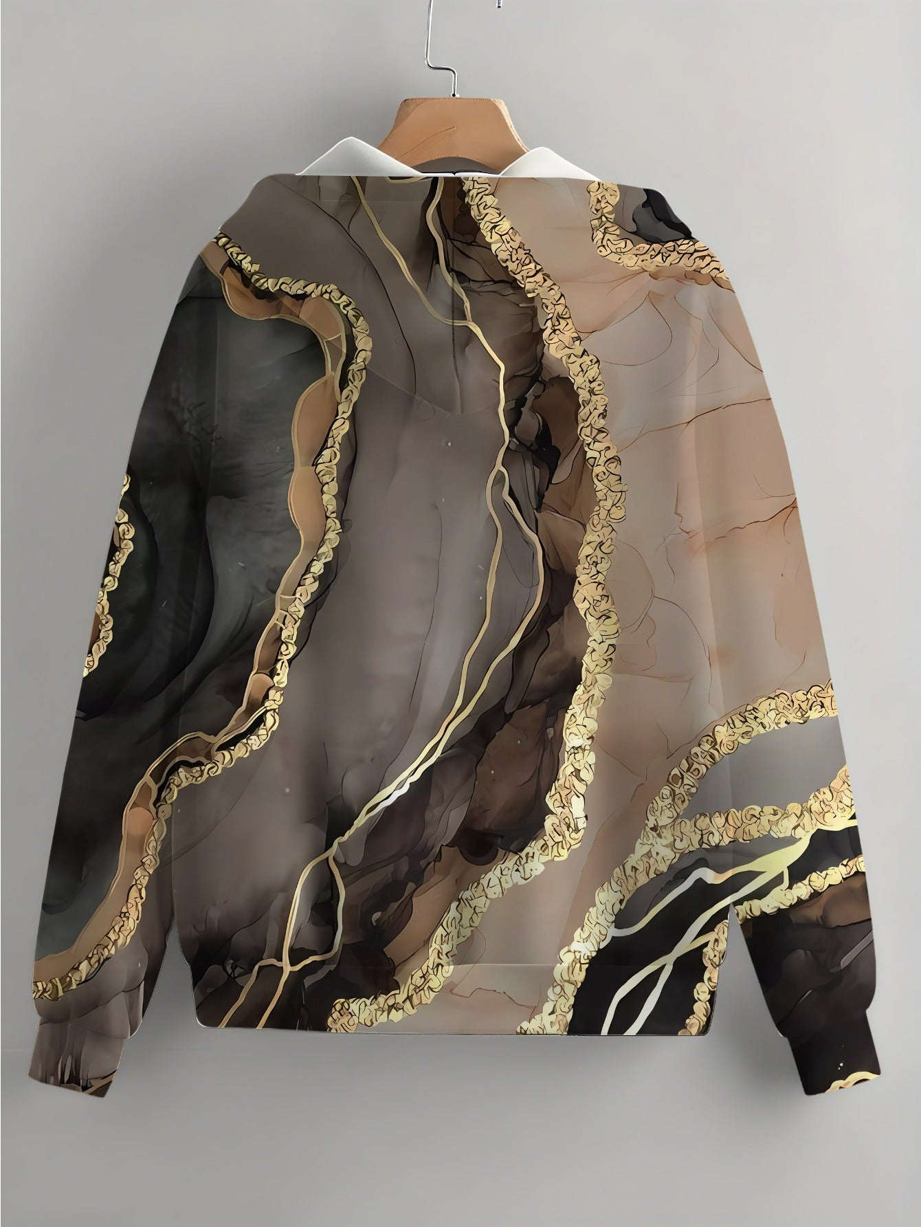 Sweatshirt à Capuche 3D Imprimé Fleuri KLAYSE - Confort Chic Automne/Hiver   OAXG Mixed Color / XXS