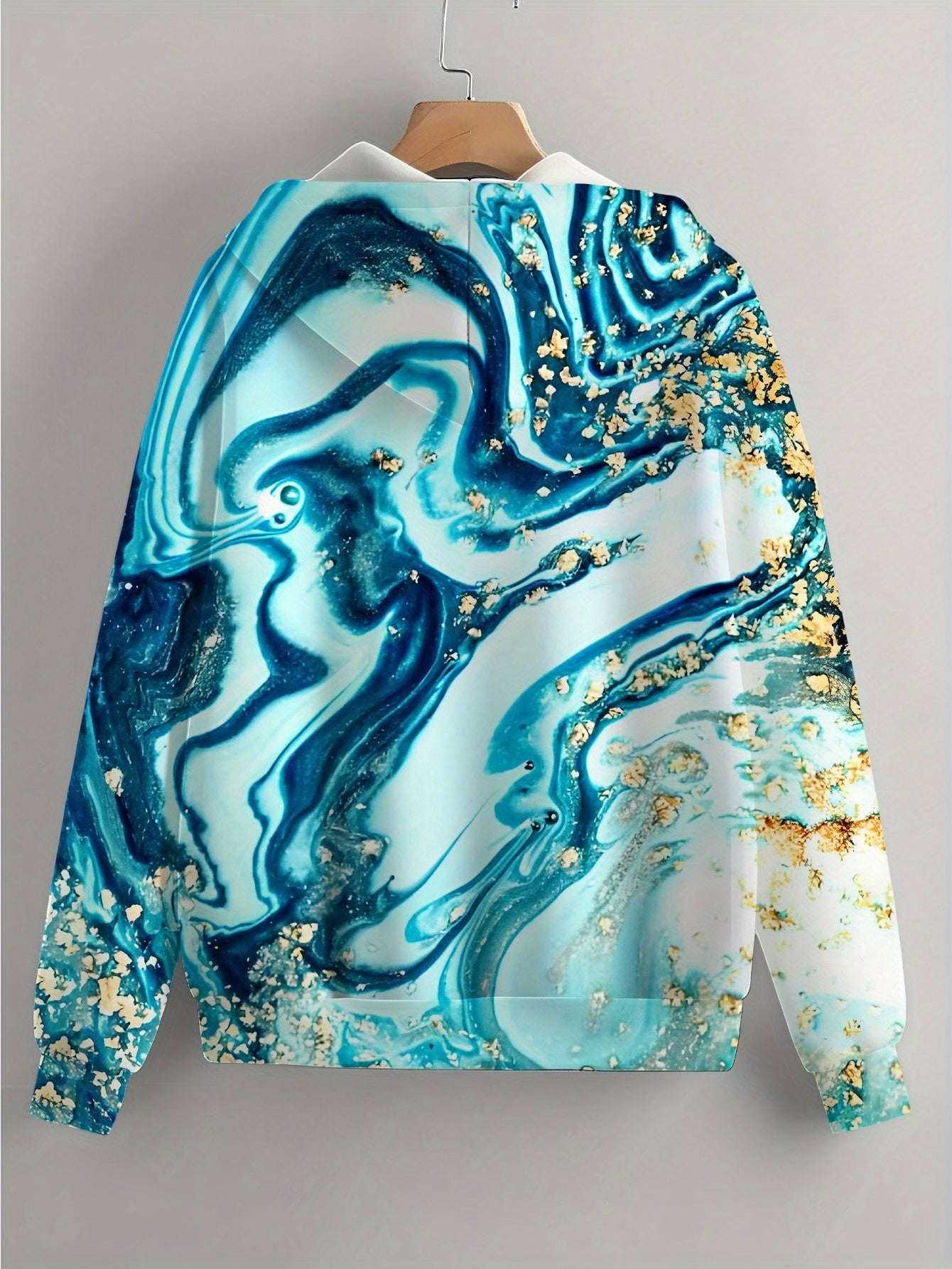 Sweatshirt à Capuche 3D Imprimé Floral Femme - KLAYSE Automne   OAXG Mixed Color / XXS
