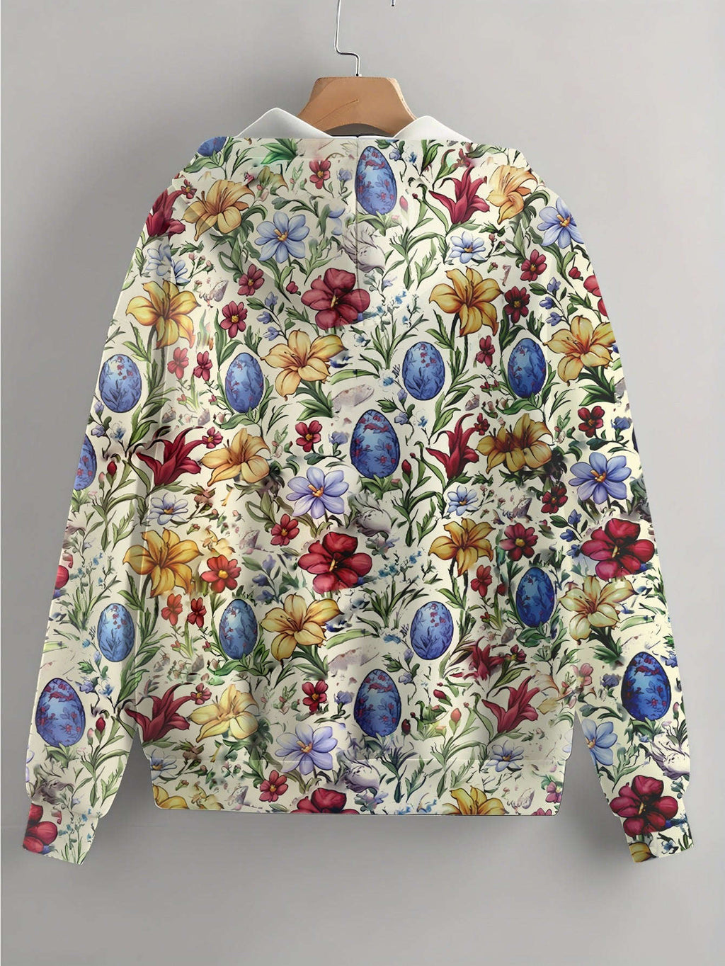 Sweatshirt à Capuche Femme KLAYSE - Imprimé Floral, Zipper et Poches   OAXG Mixed Color / XXS