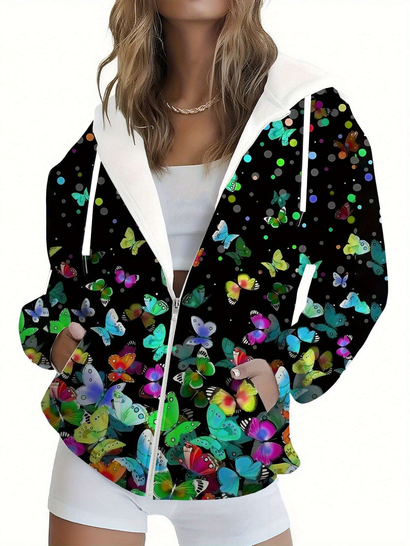 Sweatshirt à Capuche Femmes KLAYSE - Imprimé Floral, Regular Fit   OAXG Mixed Color / XXS