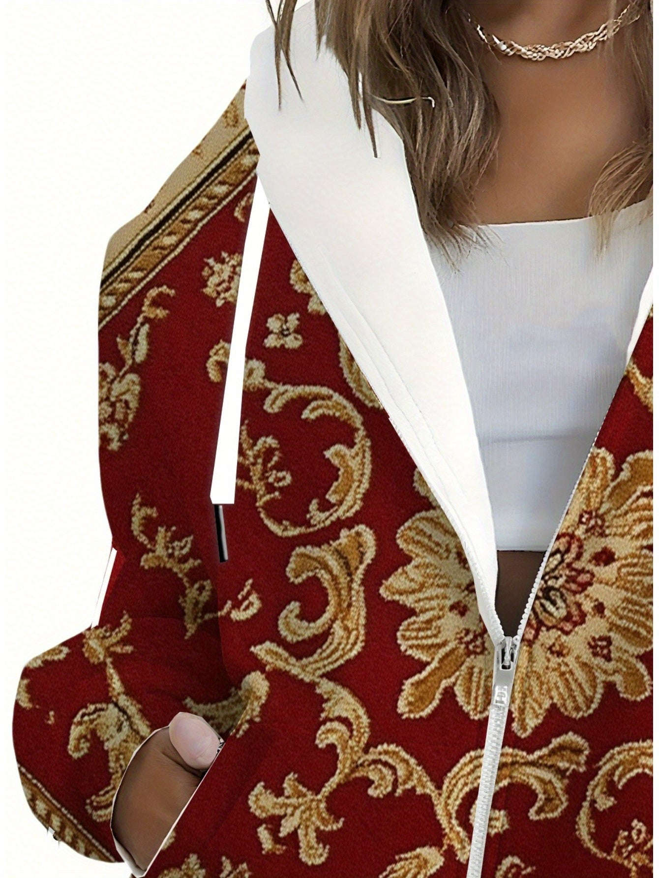 Sweatshirt à Capuche Fleurs 3D - KLAYSE, Casual Automne/Hiver   OAXG 