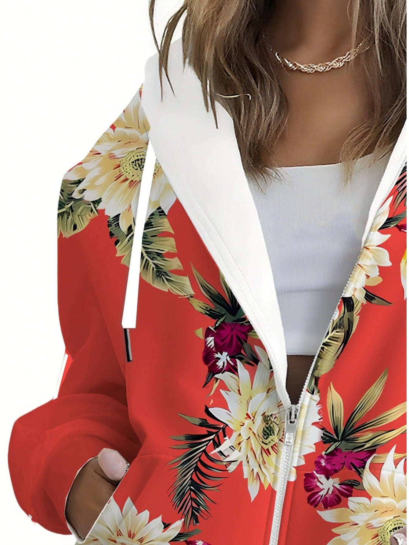 Sweatshirt à Capuche à Fleurs 3D - KLAYSE, Chic et Confortable   OAXG Mixed Color / XXS