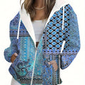 Sweatshirt à Capuche Floral 3D Femme - KLAYSE Automne Hiver   OAXG Mixed Color / XXS