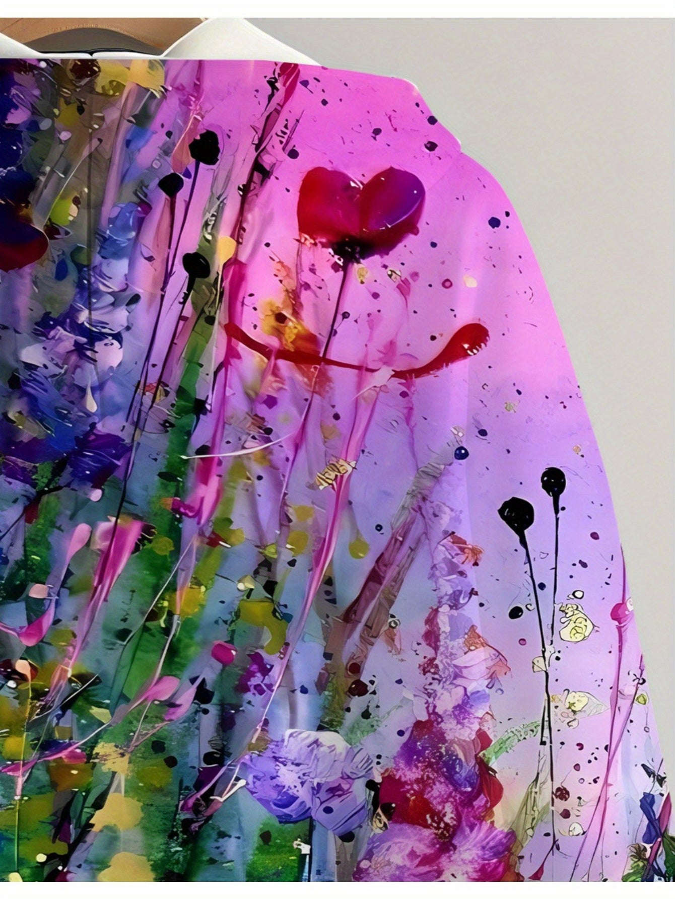 Sweatshirt à Capuche Imprimé 3D Floral Femme - Regular Fit KLAYSE   OAXG Mixed Color / XXS