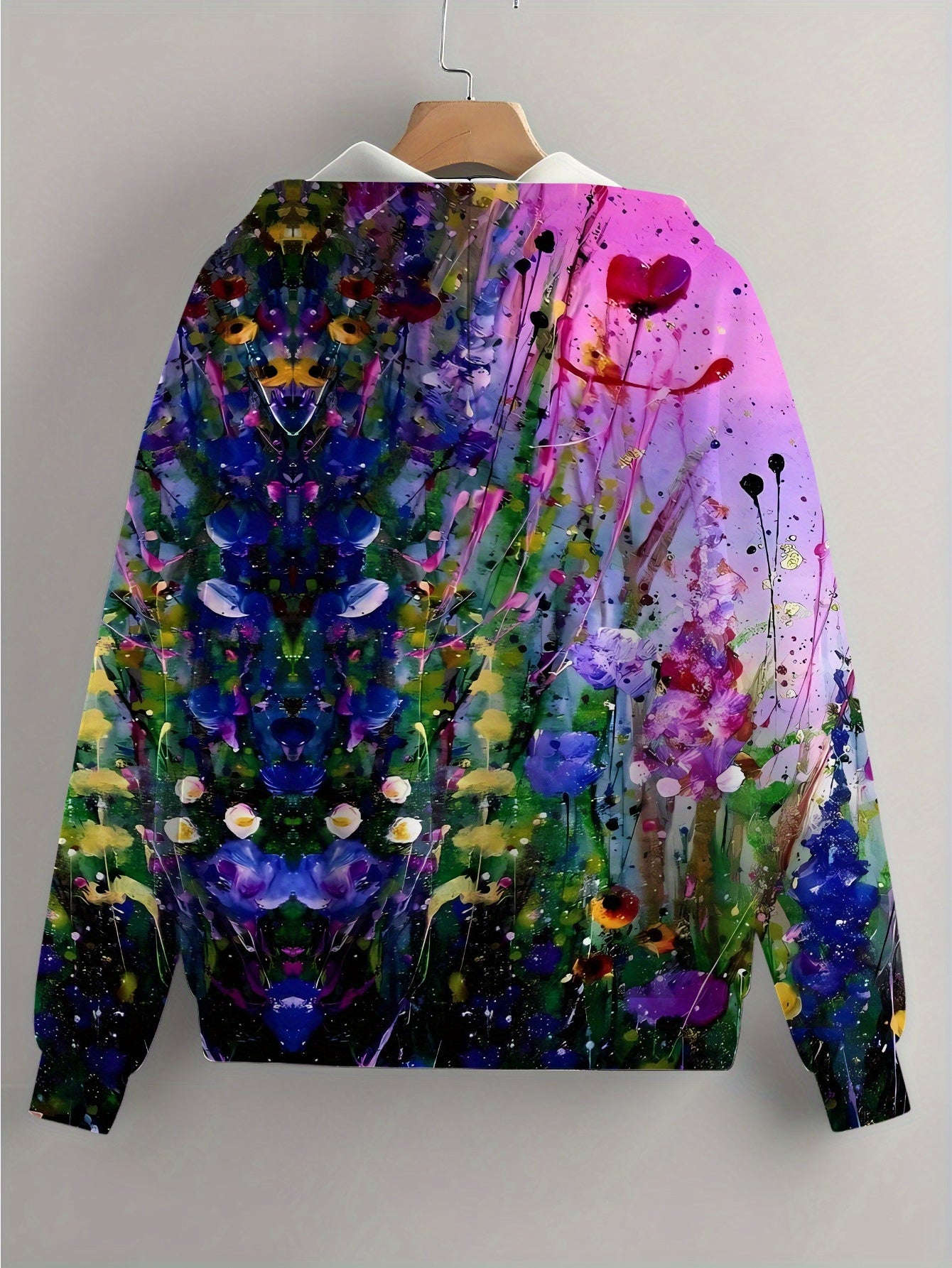Sweatshirt à Capuche Imprimé 3D Floral Femme - Regular Fit KLAYSE   OAXG Mixed Color / XXS