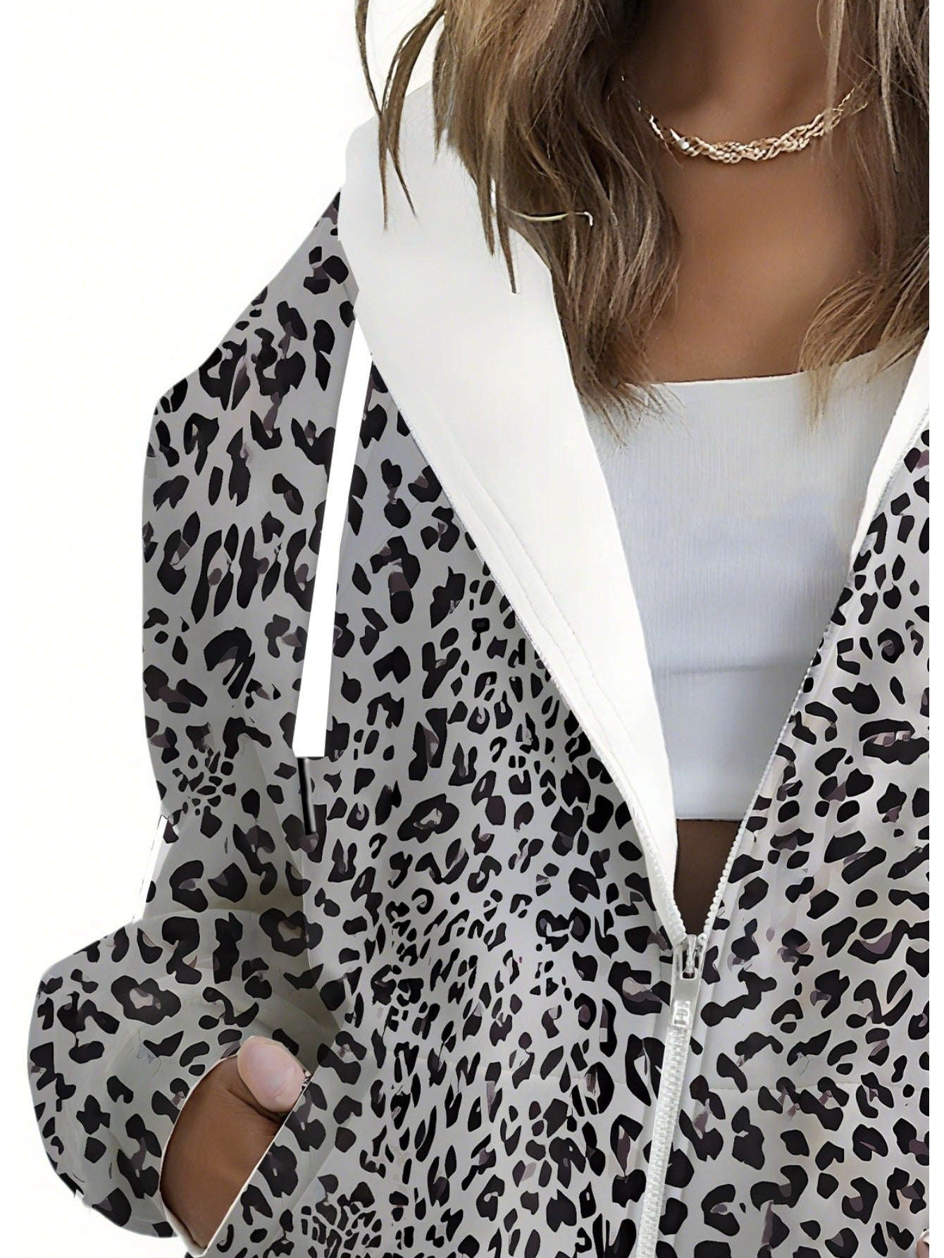 Sweatshirt à Capuche Imprimé Floral pour Femmes - KLAYSE Automne Hiver   OAXG 