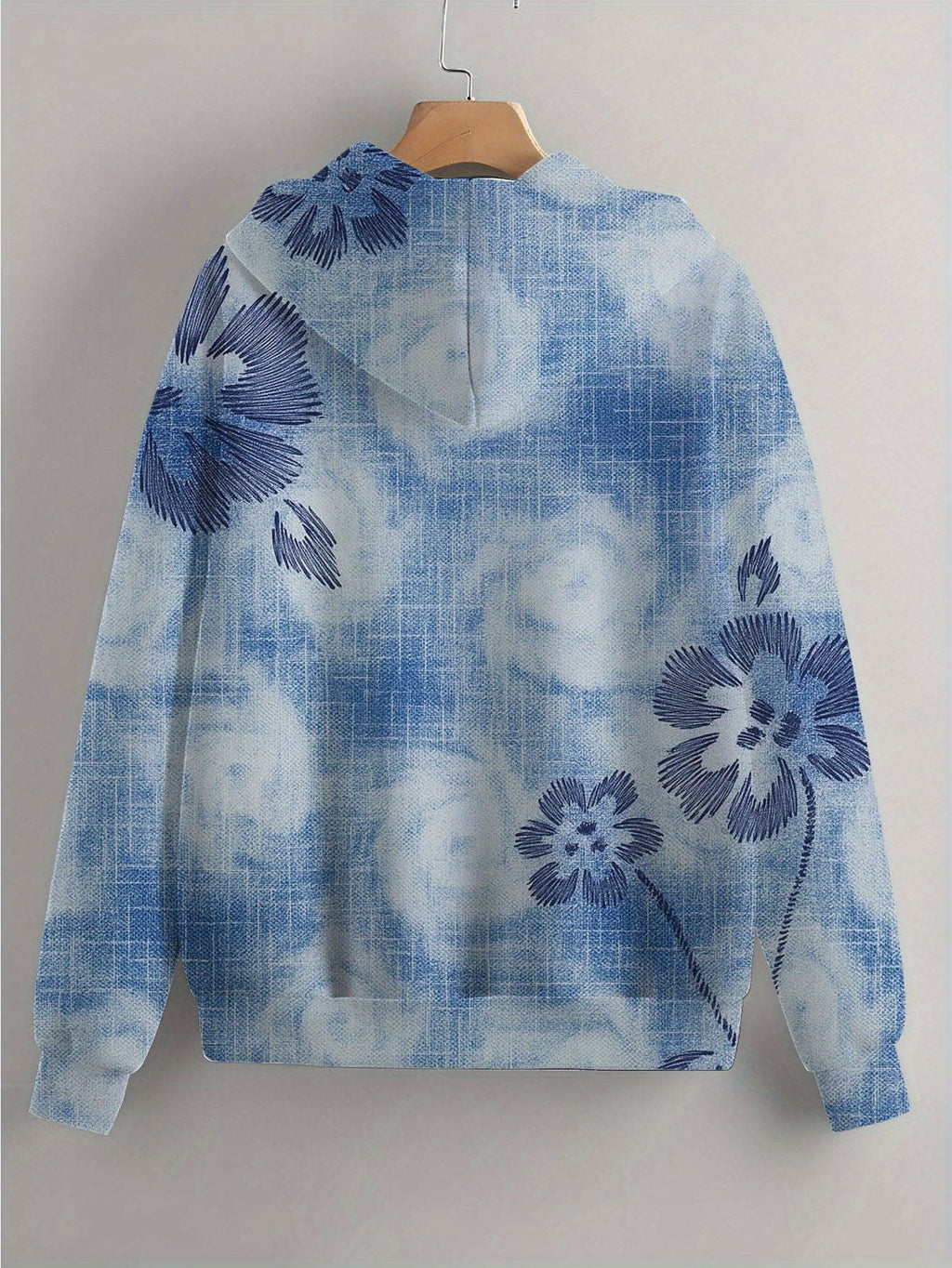 Sweatshirt à capuche KLAYSE - Imprimé floral 3D, manches longues   OAXG 