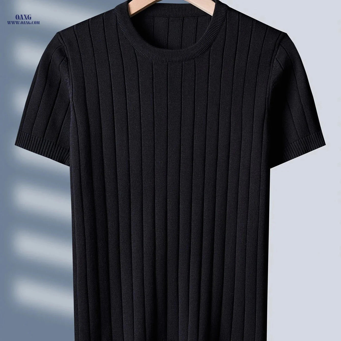 Tehan Men's Short-Sleeve Knitted Sweater - Casual Fall Style   OAXG Green / FR XS