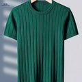 Tehan Men's Short-Sleeve Knitted Sweater - Casual Fall Style   OAXG 
