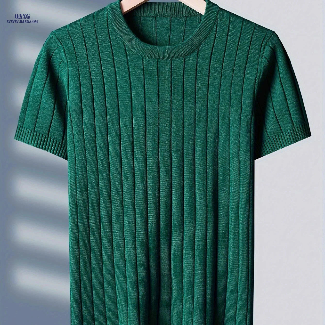 Tehan Men's Short-Sleeve Knitted Sweater - Casual Fall Style   OAXG 