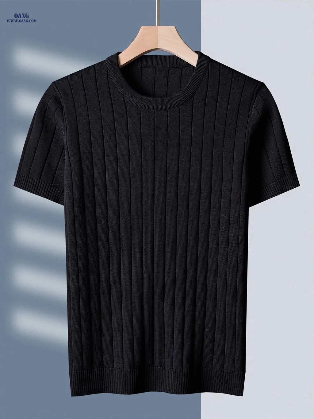 Tehan Men's Short-Sleeve Knitted Sweater - Casual Fall Style   OAXG 