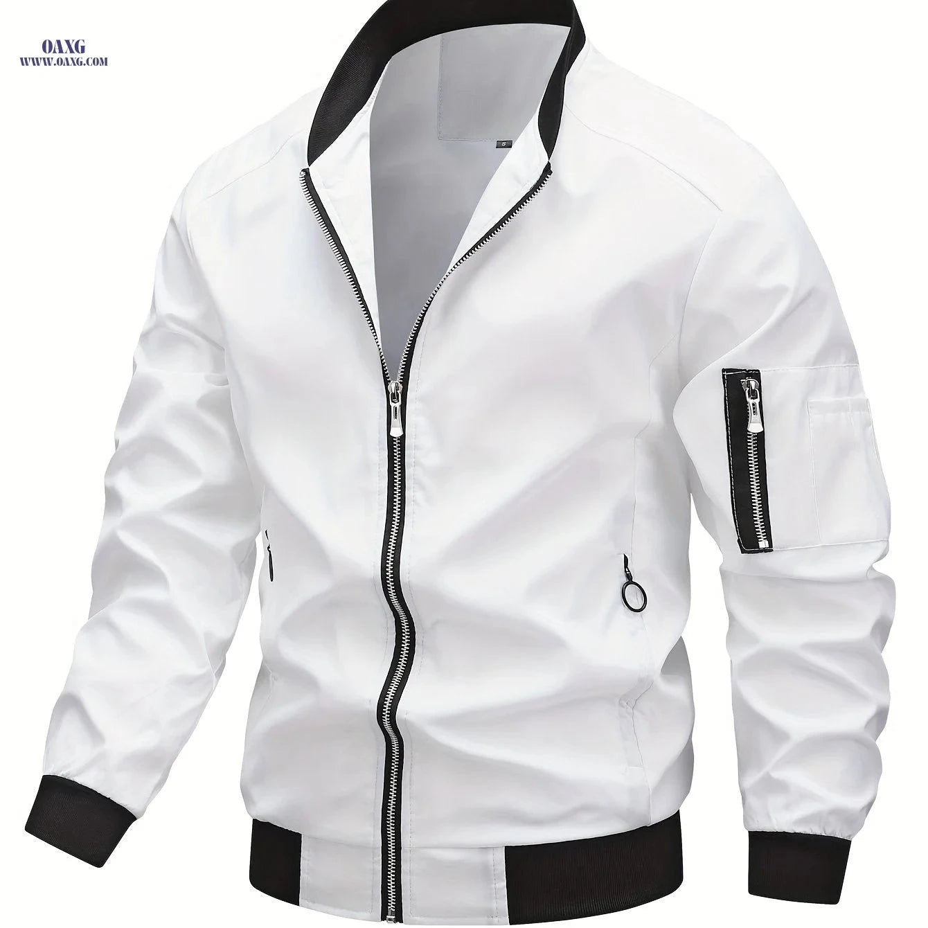 Temujin Men's Casual Baseball Jacket - Spring & Autumn Workwear Coat   OAXG 