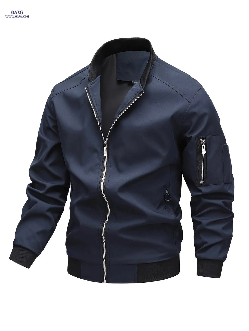Temujin Men's Casual Baseball Jacket - Spring & Autumn Workwear Coat   OAXG 