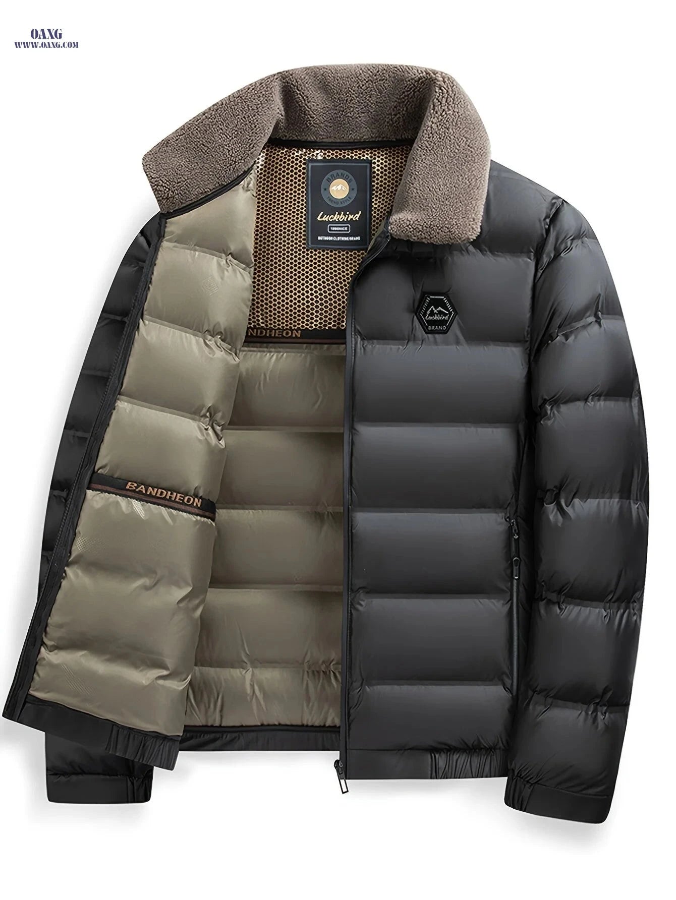 Thick & Warm Men's Autumn Winter Jacket - Casual Zipper Design   OAXG 
