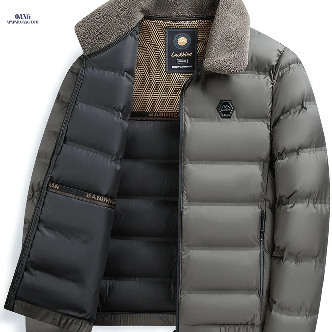Thick & Warm Men's Autumn Winter Jacket - Casual Zipper Design   OAXG Black / FR XS