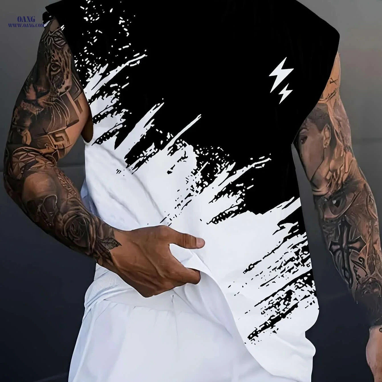 Ti Lixia 3D Printed Men’s Vest - Comfortable Summer Basketball Wear   OAXG Mixed Color / S
