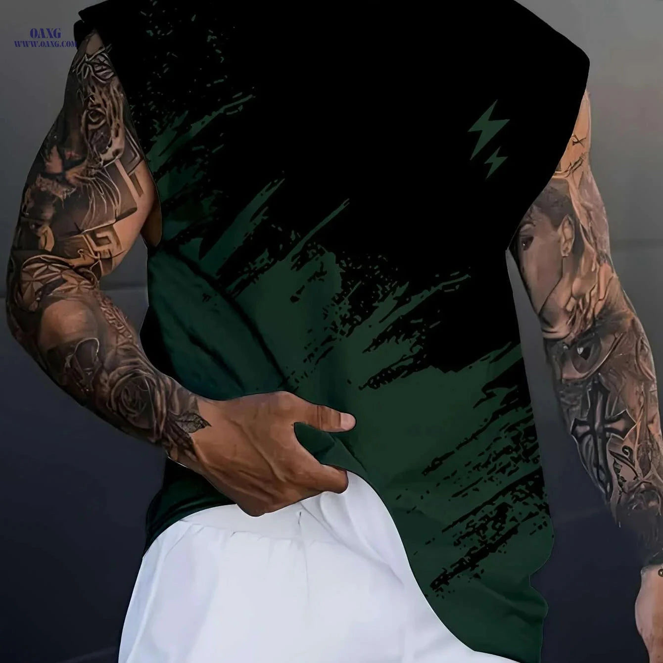 Ti Lixia 3D Printed Men’s Vest - Comfortable Summer Basketball Wear   OAXG Mixed Color / S