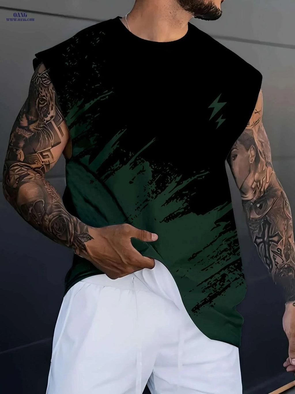 Ti Lixia 3D Printed Men’s Vest - Comfortable Summer Basketball Wear   OAXG Mixed Color / S