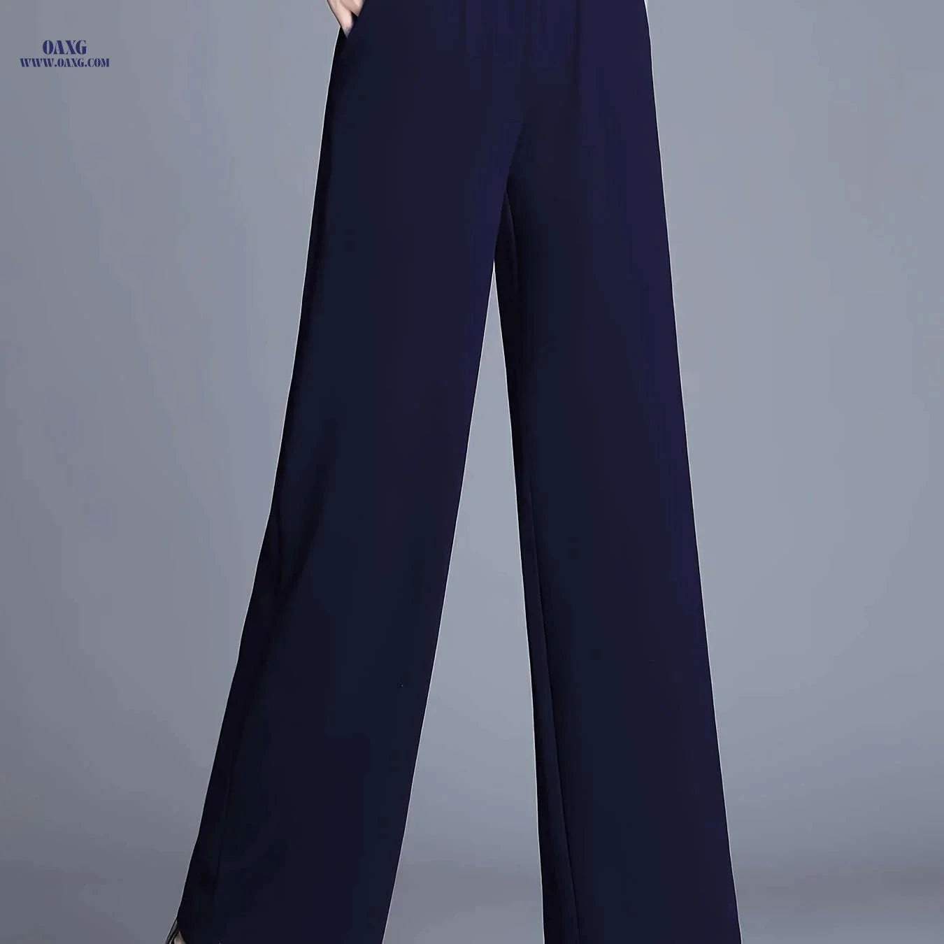 Tom'S High-Waisted Straight-Leg Pants - Elegant Casual Work Trousers   OAXG 