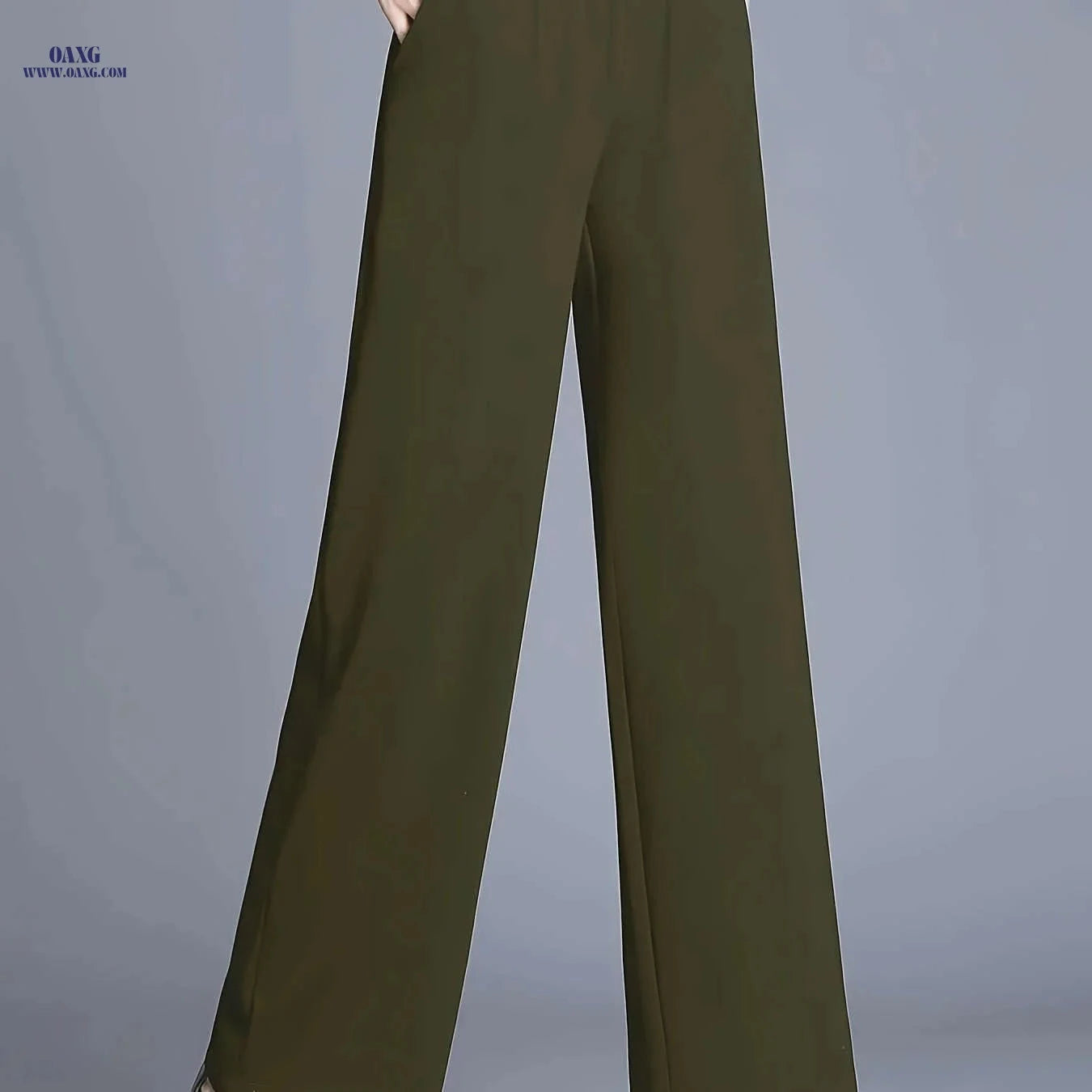 Tom'S High-Waisted Straight-Leg Pants - Elegant Casual Work Trousers   OAXG 