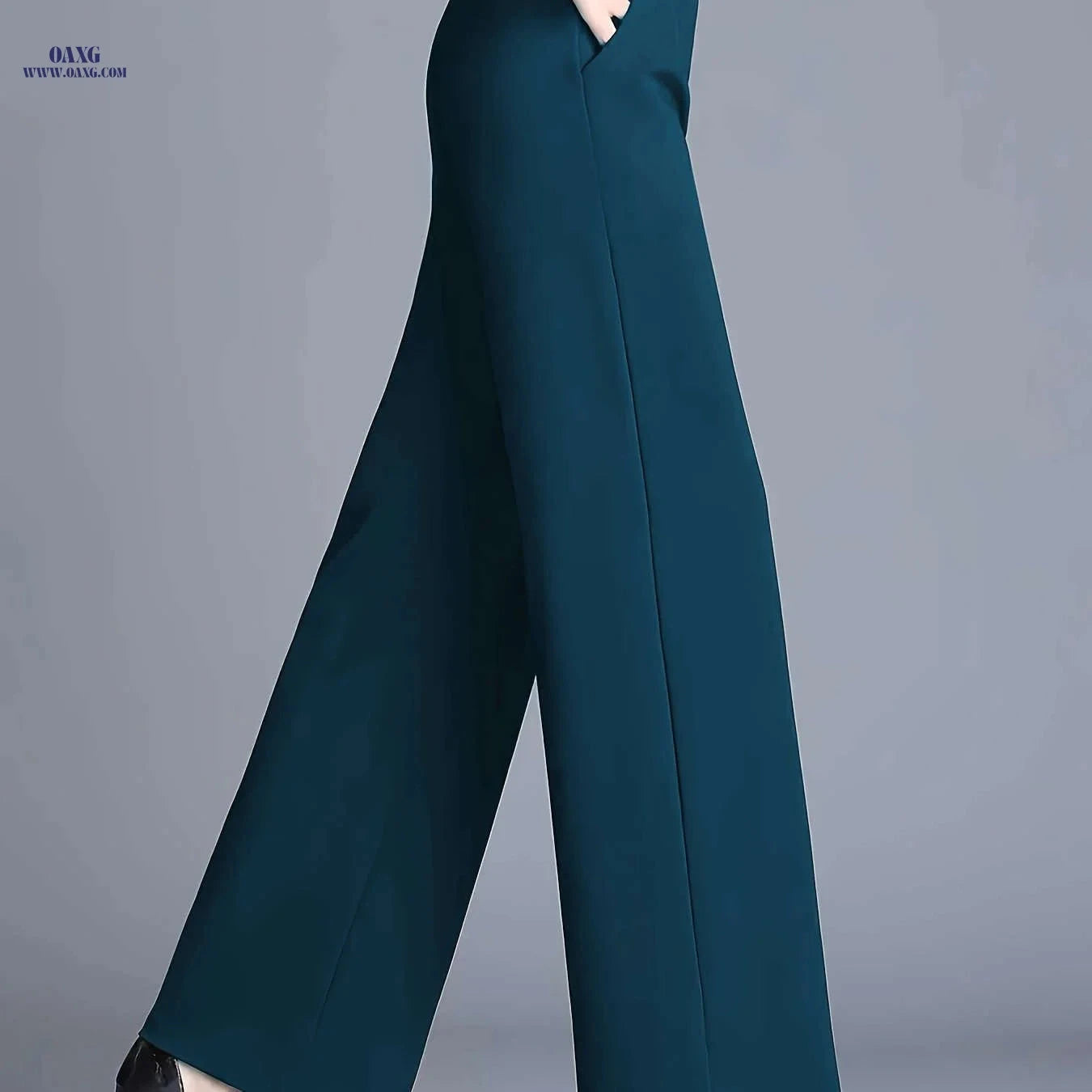 Tom'S High-Waisted Straight-Leg Pants - Elegant Casual Work Trousers   OAXG 