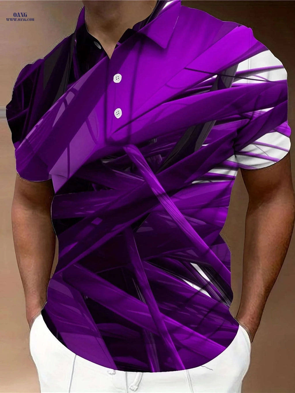 Trendy 3D Print Lightweight Short Sleeve Shirt for Men - Summer Style   OAXG 