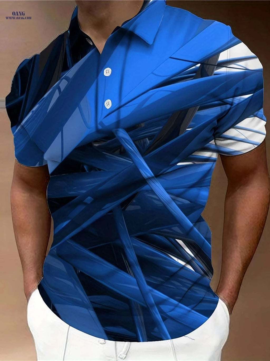 Trendy 3D Print Lightweight Short Sleeve Shirt for Men - Summer Style   OAXG 