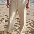 Trendy American Style Drawstring Men’s Pants - Casual Loose-Fitting Trousers   OAXG Khaki / FR M