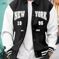 Trendy Casual Baseball Jacket for Men - Thickened with Prints   OAXG 