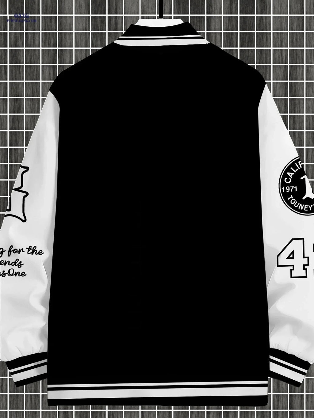 Trendy Color-Blocking Men's Baseball Jacket - Casual Spring & Autumn Wear   OAXG 