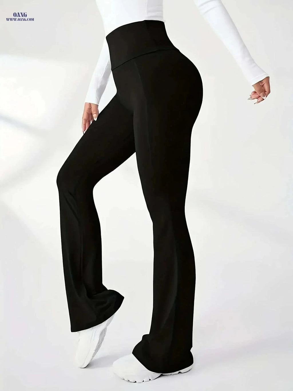 Trendy European Flared Pants for Women - Stylish and Versatile   OAXG Black / XS