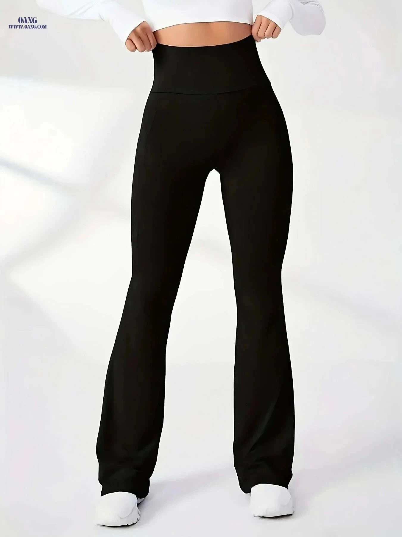 Trendy European Flared Pants for Women - Stylish and Versatile   OAXG Black / XS