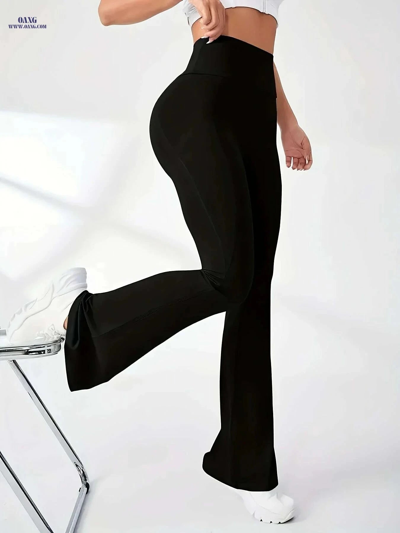 Trendy European Flared Pants for Women - Stylish and Versatile   OAXG Black / XS