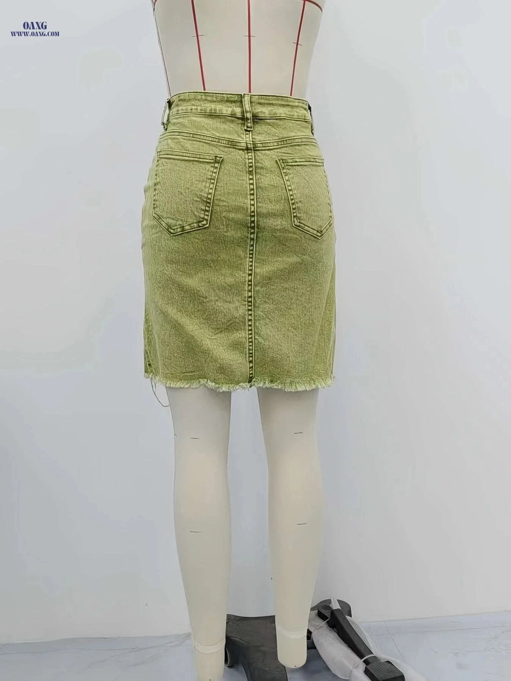 Trendy High-Stretch Denim Skirt - Casual Style for All Seasons   OAXG 
