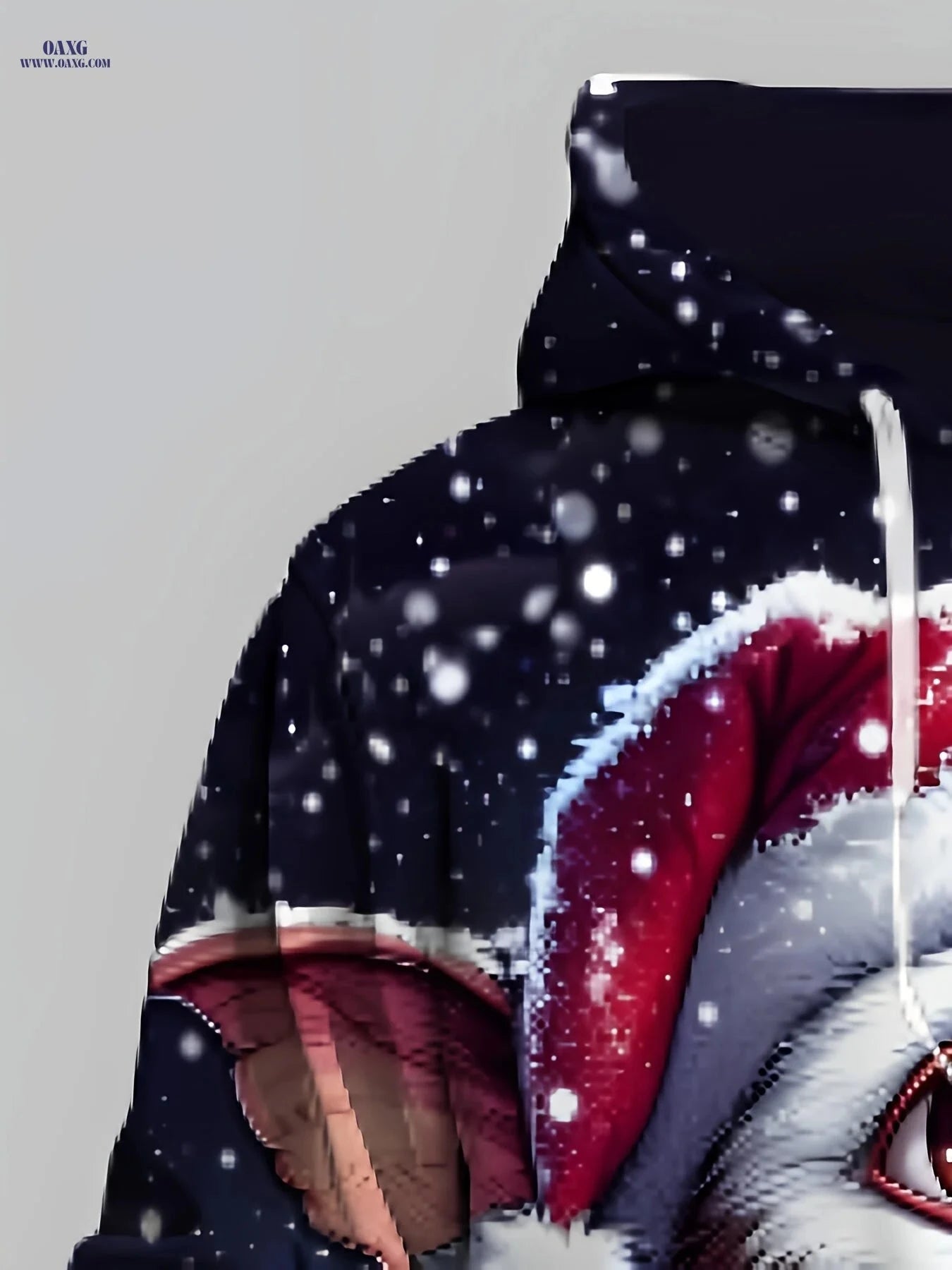 Trendy Hooded Sweatshirt - 3D Christmas Cute Pets Print Design   OAXG Mixed colors / FR S